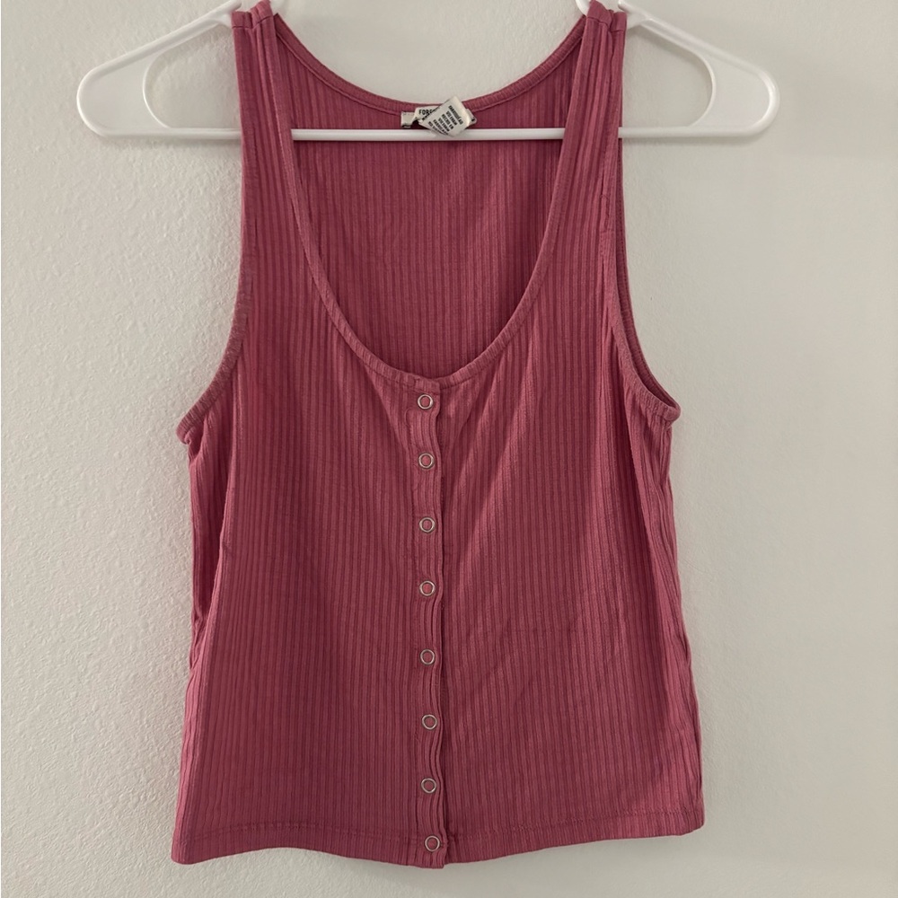 Women's Pink Sleeveless Top